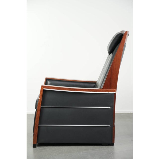 Art Deco John Recliner Chair with Black Cowhide Leather from Schuitema For Sale - Image 6 of 15