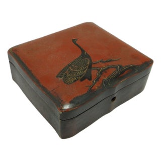 Japanese Lacquerware Box, 1920s For Sale