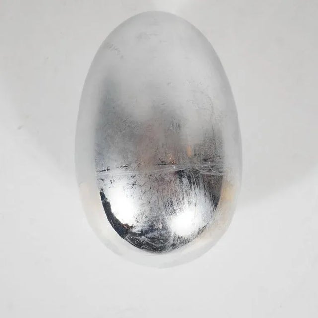 Pop Art Sculpture of a Silver Egg by Herbert Distel, circa 1968 For Sale In New York - Image 6 of 8