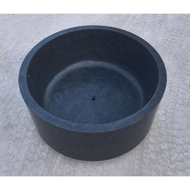 Contemporary Japanese Limestone Soaking Bath Tub For Sale - Image 3 of 5