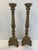 Wood Pair of Carved Wood Candlesticks For Sale - Image 7 of 8
