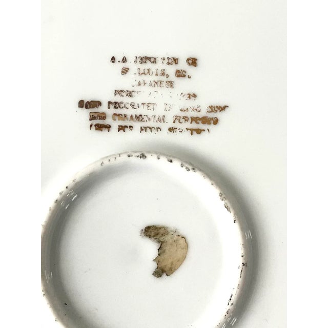 Early 20th Century Vintage Japanese Porcelain Decorative Platter - Stamped For Sale - Image 5 of 8