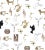 Contemporary Sample - Lelievre for The House of Scalamandré Joyaux Wallcovering, Ivoire For Sale - Image 3 of 3