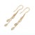 Marquise Cut Diamond Layered Yellow Gold Dangle Earrings - 2 Pieces For Sale - Image 4 of 9
