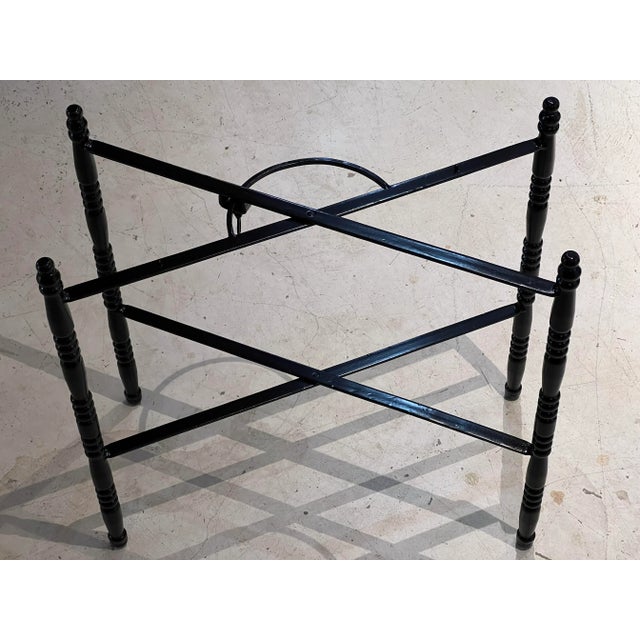 Collapsable and Adjustable BlackTole Chinoiserie Tray Stand For Sale - Image 10 of 10