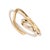 White Enamel Gold Snake Ring, Size 8 For Sale In Miami - Image 6 of 9