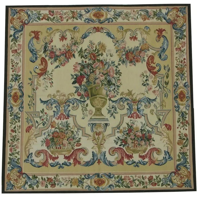 Vintage Floral Tapestry For Sale - Image 9 of 9