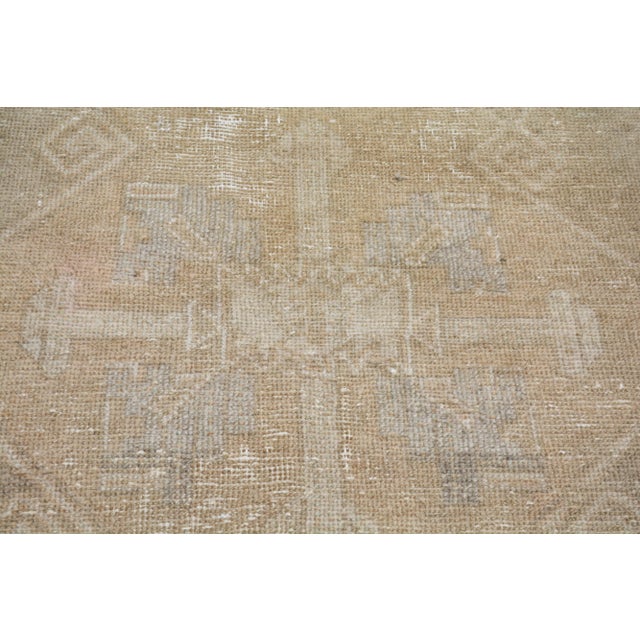 Vintage Turkish Anatolian Hand Knotted Wool Rug, 3'x11' For Sale - Image 4 of 4