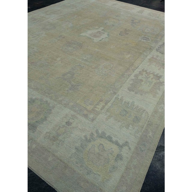 Turkish Turkish Oushak Rug 10'4" x 14' #18647 For Sale - Image 3 of 8