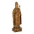 Very Fine Carved Polychromed Figure of a Bishop Saint, Circa 17th Century For Sale