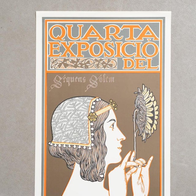 Fourth Exhibition of the Círcol De Sant Lluch Poster, 1969 For Sale - Image 4 of 11