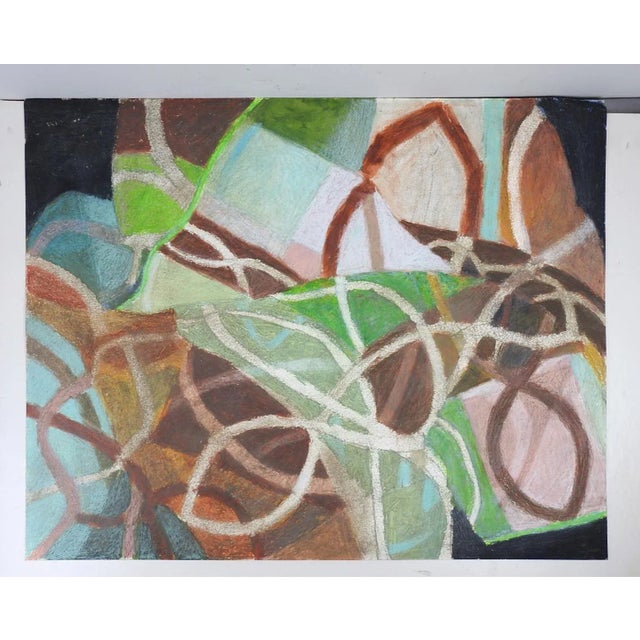Late 20th Century Mixed Media Abstract Painting For Sale In Seattle - Image 6 of 6