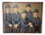 Michel Néron, Men in Hats, 1980s, Oil on Canvas For Sale