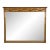 Vintage Art Nouveau Style Carved Gilt Wood Wall Mirror For Sale