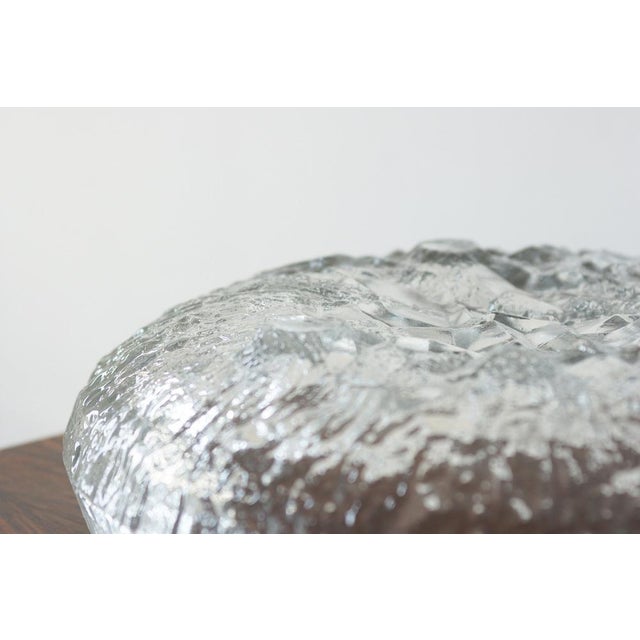 Ice Glass Lunaria Bowl by Tapio Wirkkala for Iittala, 1972 For Sale - Image 6 of 8