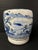 Late 20th Century Late 20th Century Japanese Art Porcelain Blue and White Jardinier With Mountain Scenery Design For Sale - Image 5 of 12