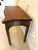 Wood Antique Georgian Chippendale Mahogany Serpentine Console Card Table, 1770s For Sale - Image 7 of 12