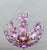 1980s Italian Style Hand-Painted Pink and Purple Murano Glass Floral Chandelier - 4-Light⁠ For Sale - Image 6 of 18