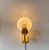 Vintage Scandinavian Brass Wall Lamp with Opaline Glass Mushroom Shade, 1960s For Sale - Image 6 of 10