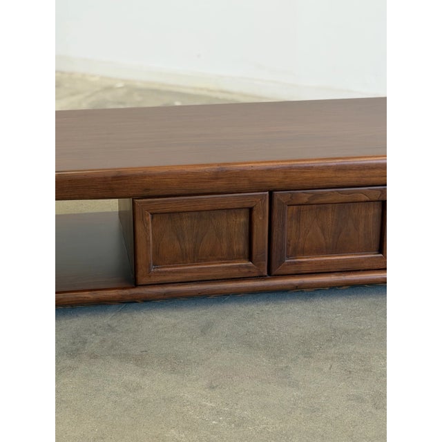 Vintage 1960s Walnut Coffee Table For Sale - Image 12 of 14