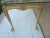 1980s Thomasville Chippendale Style Ball and Claw Wood Dining Room Table with Glass Top For Sale - Image 9 of 13
