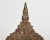 Wood Large Patinated Bronze Sukhothai Style Buddha Head Sculpture For Sale - Image 7 of 12