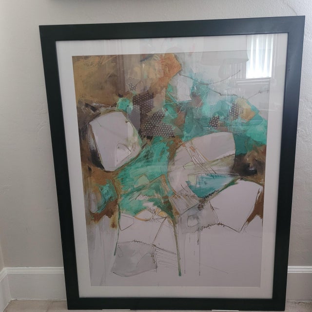 Abstract 1980s Abstract Print Artist Unknown Reproduction For Sale - Image 3 of 11