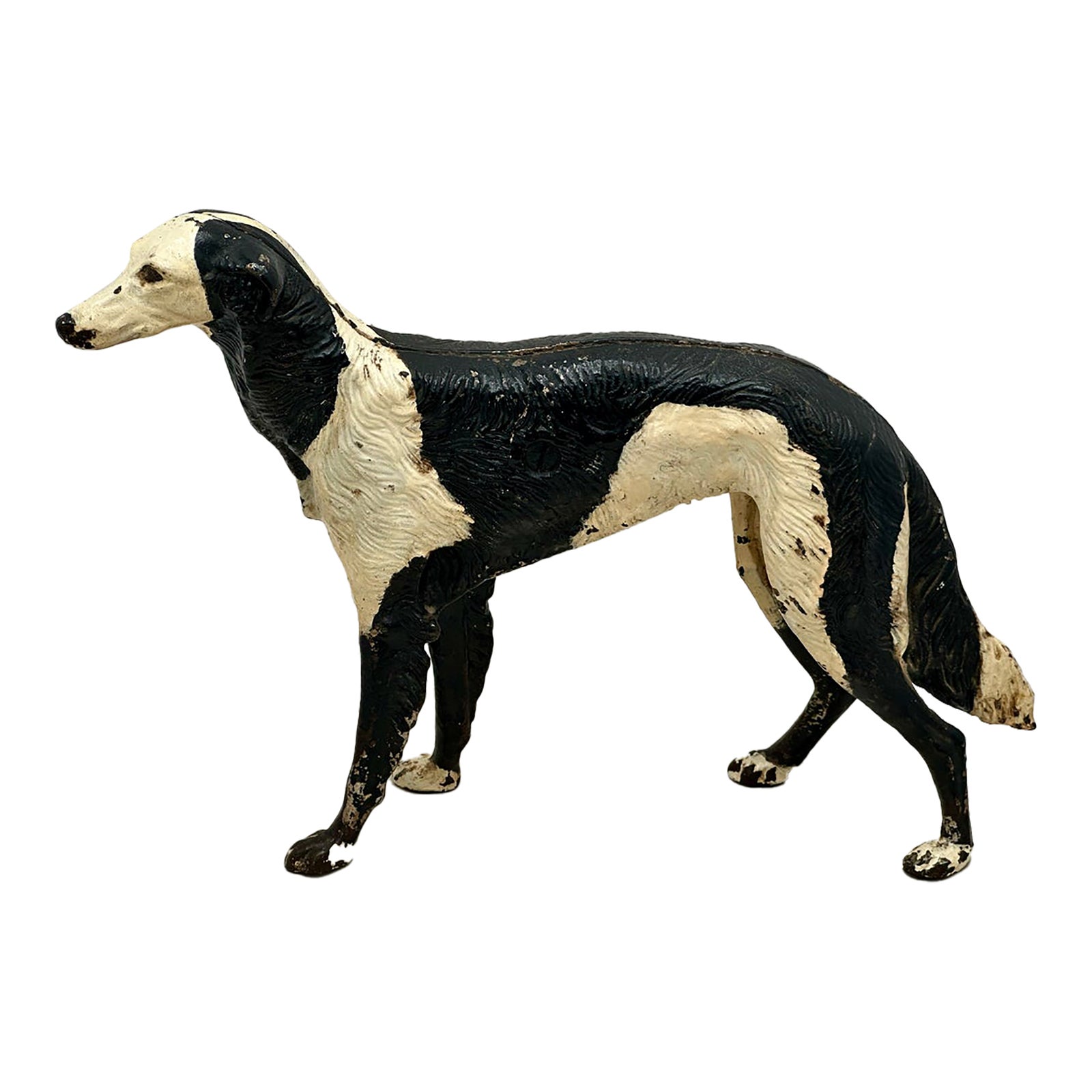 Rare & Large Size Model Antique American Cast Iron Russian Wolfhound ...