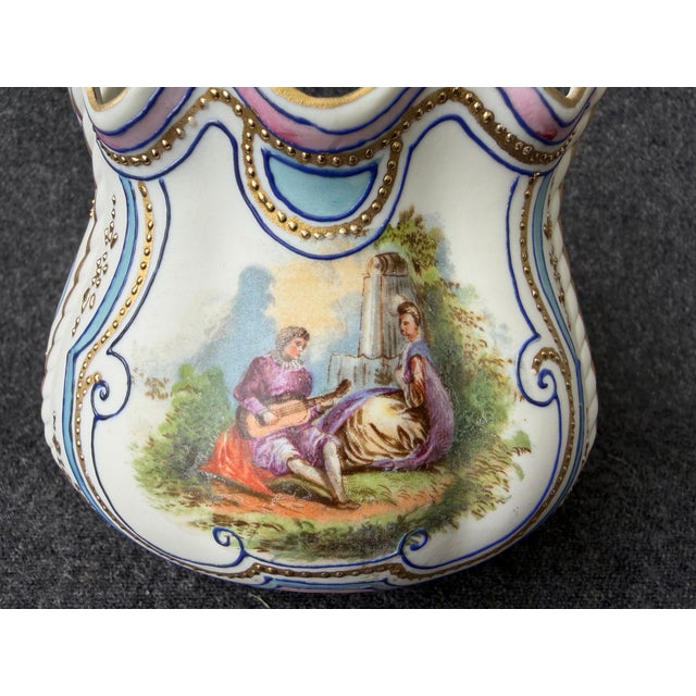 Antique Royal Rudolstadt Bisque Basket For Sale - Image 10 of 13