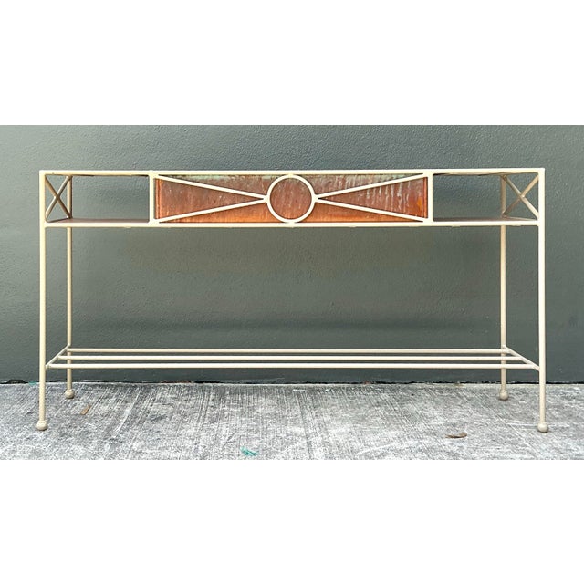 Vintage Neoclassical Copper Dry Sink For Sale - Image 11 of 12