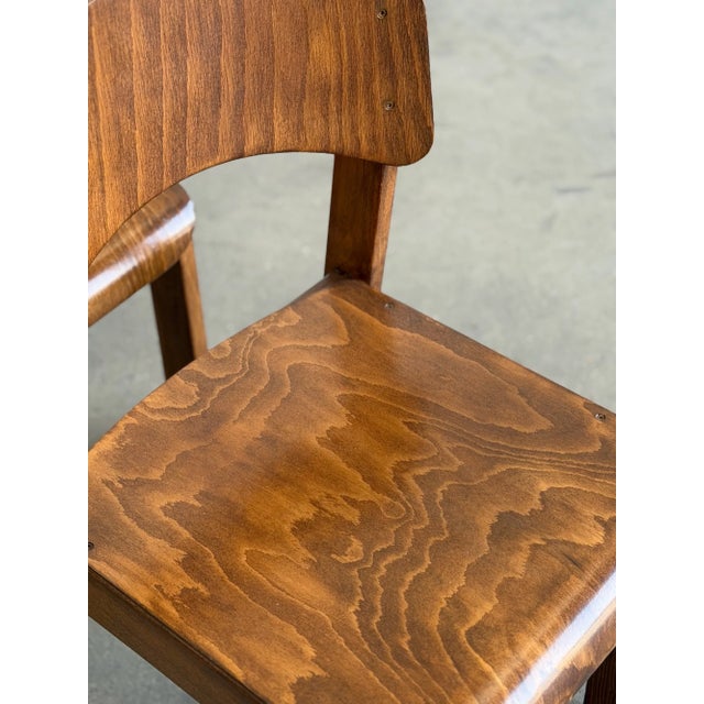 1970s German Plywood Dining Chairs- Set of Four For Sale - Image 4 of 18