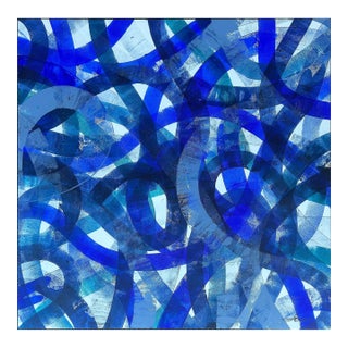 Luis Kaiulani "Infinity 1562" Acrylic Abstract Painting on Canvas For Sale