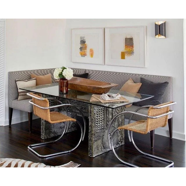 1960s Adrian Pearsall for Craft Associates Brutalist Glass Dining Table, Attributed For Sale - Image 12 of 12