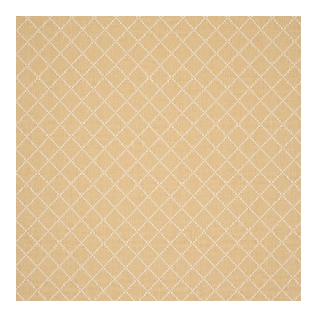 Schumacher Liam Fabric in Yellow For Sale