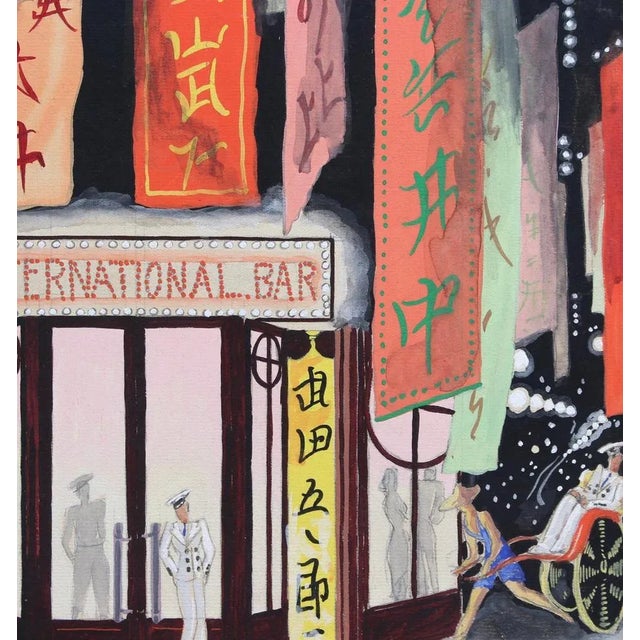 French School Artist, International Bar, 20th Century, Mixed Media For Sale - Image 8 of 13