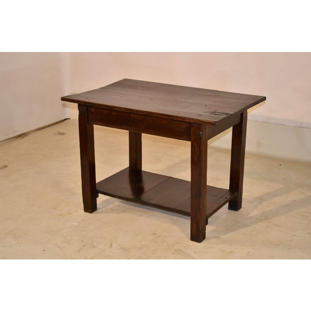 1910s Circa 1910 American Walnut Work Table For Sale - Image 5 of 11