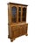 American Ethan Allen Heirloom Nutmeg Maple 44" Buffet W. China Cabinet 10-6037 / 10-6038 For Sale - Image 3 of 15