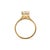 Early 21st Century 14k Yellow Gold 2.86ct Cushion Cut Lab Grown Diamond Hidden Halo Engagement Ring, Size 7.75 For Sale - Image 5 of 10