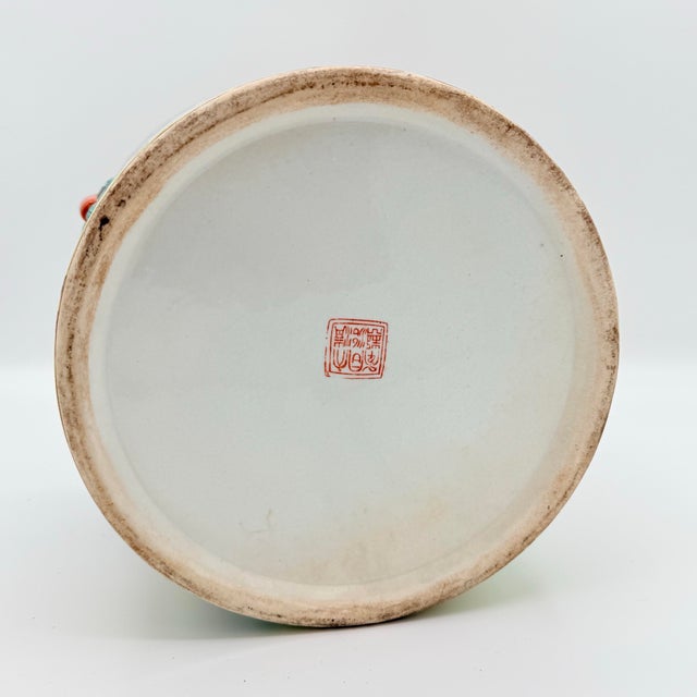 Steeped in one of China’s most enduring artistic traditions, this vintage porcelain jardinière is decorated after the...