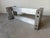 1970s Paul Mayen for Habitat Architectural Aluminum & Brass Rectangular Coffee Table Base For Sale - Image 10 of 12