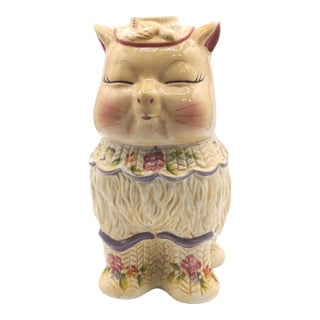 Vintage Puss ’n Boots Ceramic Cookie Jar For Sale
