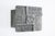 Brutalist front door handle Cast aluminum Height 14cm Width 17cm Depth 8cm Hole spacing 7cm