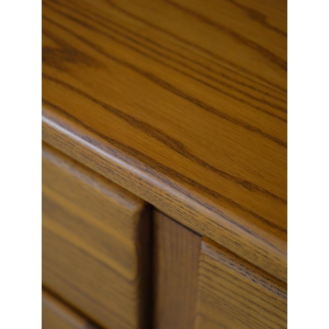 Country Oak 2 Piece Stepback Cupboard Hutch For Sale - Image 14 of 18