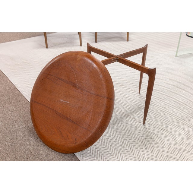 Fritz Hansen Vintage Engholm & Wilumsen for Fritz Hansen Teak Tray Top Side or Coffee Table For Sale - Image 4 of 6