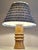 1970s Vintage Table Lamp with Turned Pine Wood Base and Shade by Lamplove, 1970s For Sale - Image 5 of 9
