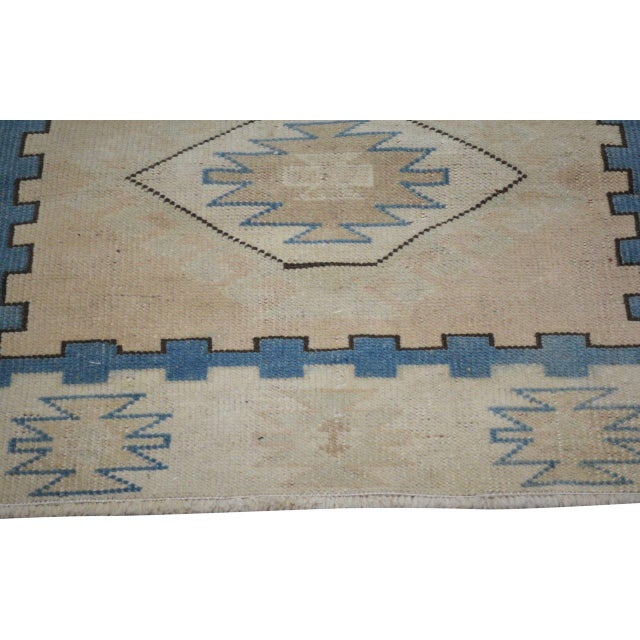 1950s Vintage Turkish Anatolian Hand Knotted Wool Rug, 3'x4'3'' For Sale - Image 5 of 5