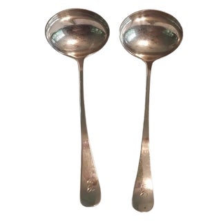 Two Vintage American Sterling Silver Small Ladles, Attributed to Watson Company, Momogrammed For Sale