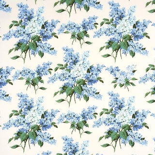 Schumacher x Johnson Hartig Proust's Lilacs Fabric in Blue For Sale