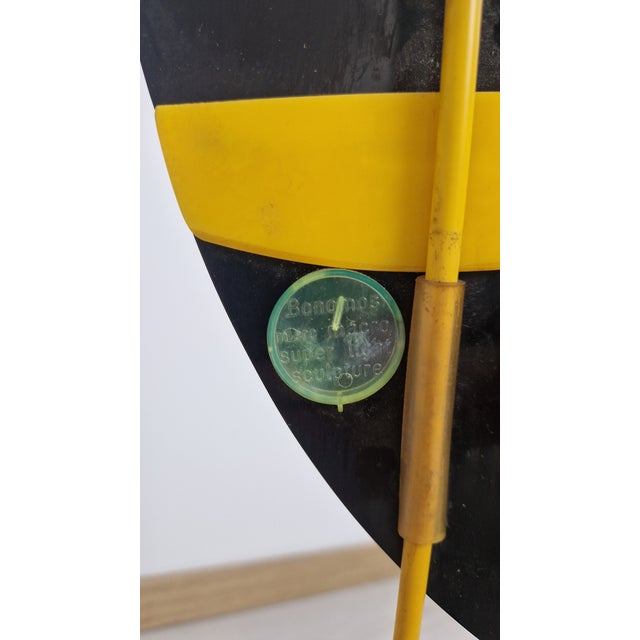 Sculpture Table Lamp in Iron and Plastic, 1980s For Sale - Image 11 of 18