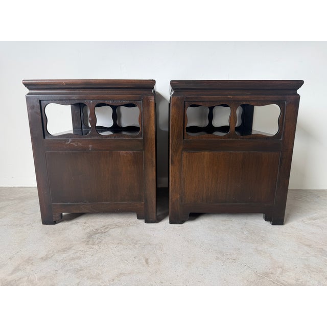 Michael Taylor for Baker Far East Collection Nightstands – A Pair For Sale - Image 12 of 17